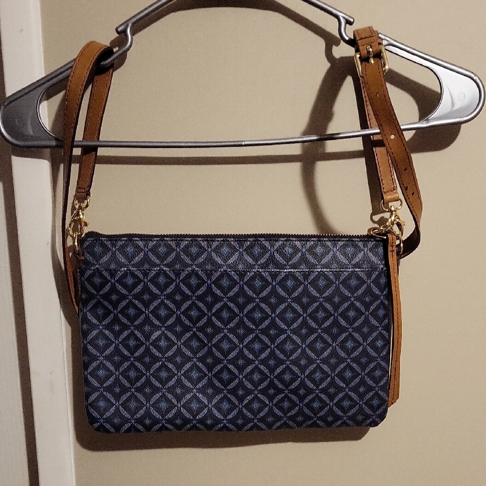 Stylish Blue Patterned Women's Bag